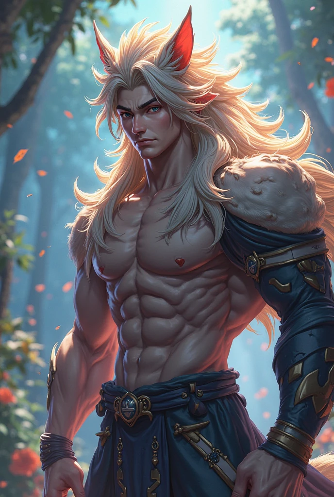 Male, long blonde hair, water green eyes, dynamic pose, solo, 32k,Super-Resolution,Full-HD,1080p,Fullscreen,Wallpaper,Generated by Midjourney, punk clothes,Full Moon, GameMaker, movie camera, war scene,Horror Anime,Horror Anime, 1080p, alone, bangs in hair, muscular body, Anime man, male face, smile with closed lips., Full moon, 4D Cinema, Perspective from point of view, film camera, mysterious scene --chaos 58 --seed 3184 --no 0 --h 1333 --quality 100 --w 1222 --air 1222x256 --uplight --hd