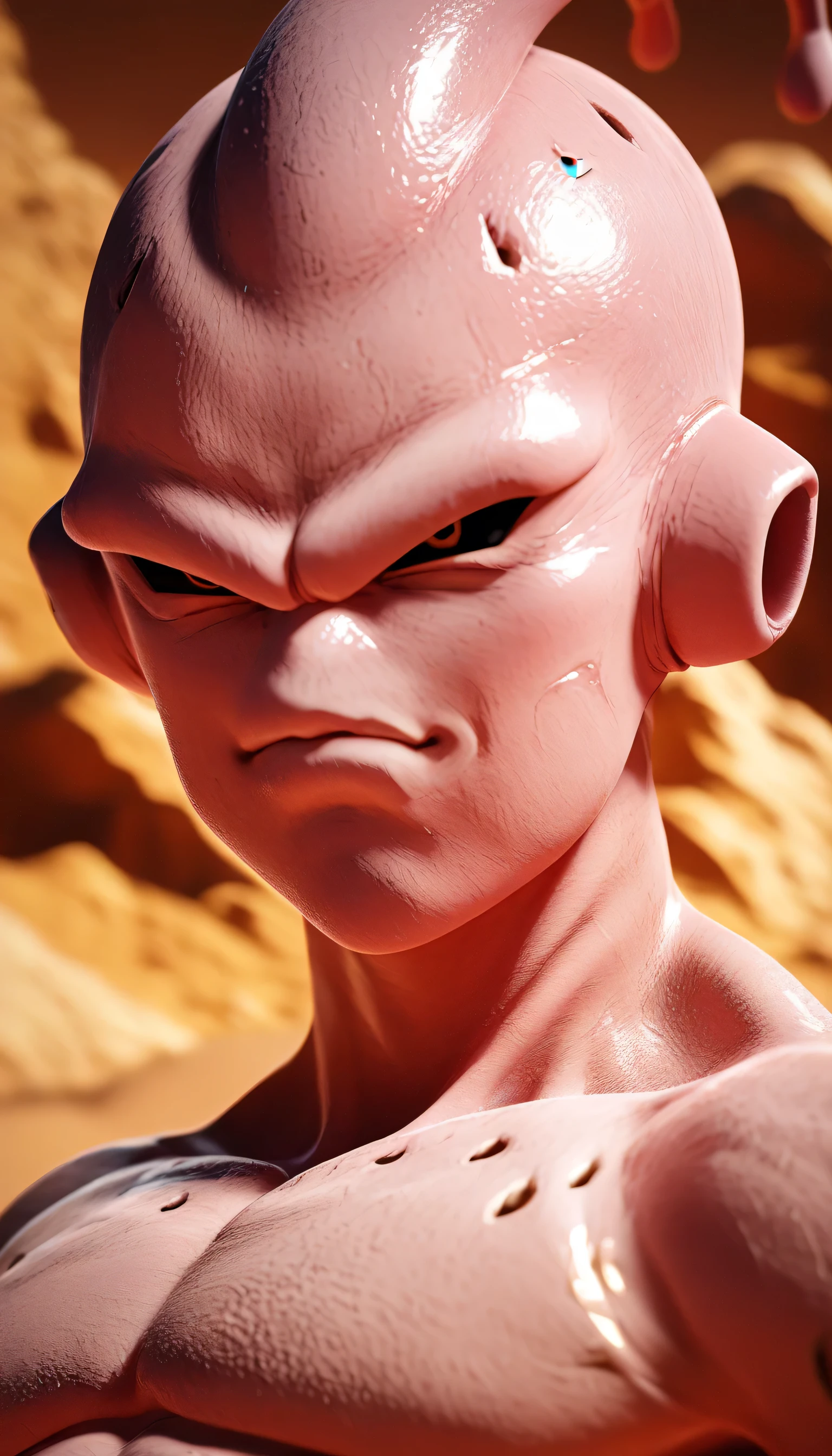 (score_9, score_7_up,score_6_up),(source_anime),rating_questionable, buu Future,desert, detailed face, detailed background, 8k, highly quality