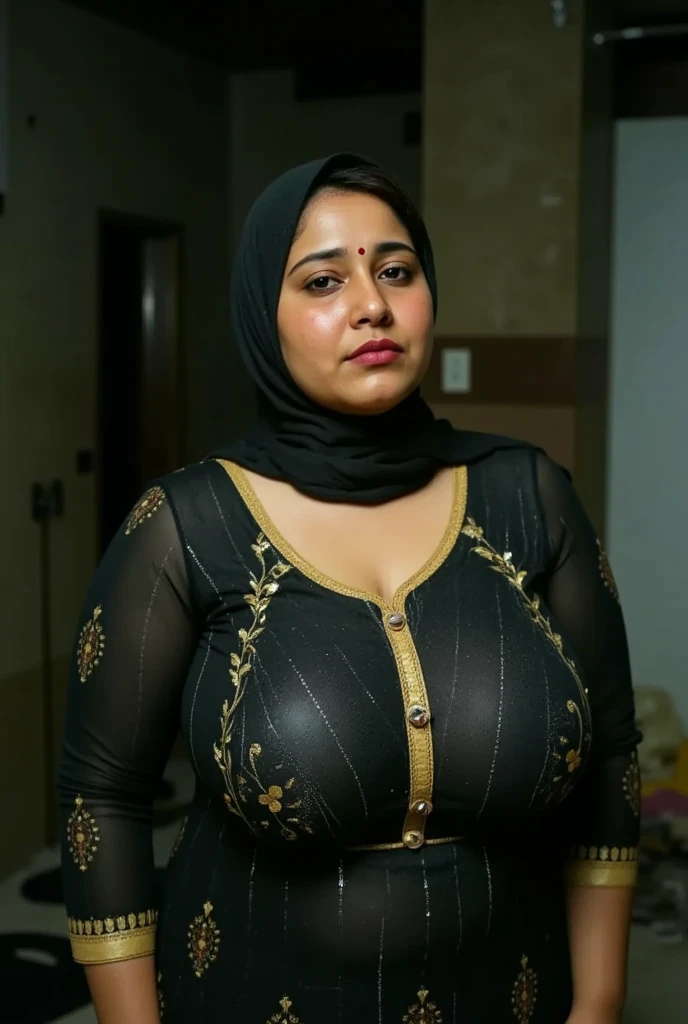 Full body photo of YOUNG MATURE MILF AISHWARYA RAI, ((wearing hijab)), (((big breasts with cleavage))), ((sexy transgender)), ((lesbian)), ((big penis)), ((nude))