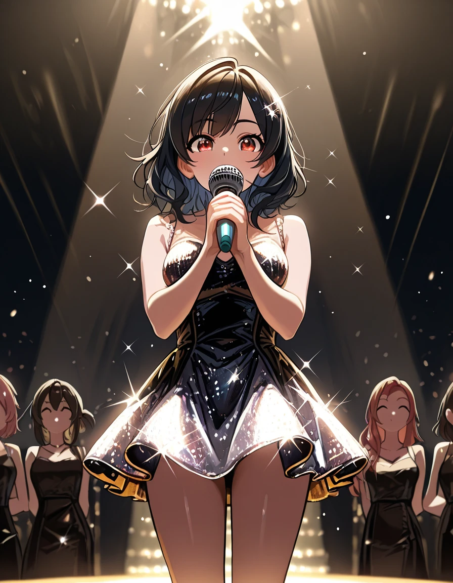 Beautiful illustration、top-quality、超A high resolution、Professional、Cute little girl s、Black hair、(((white gunk in the mouth)))、((Pink Swimsuit))、、Small、a navel、Turn up your skirt、Show white panties、Please lift up your skirt and show me your panties.、Black eyes、All-School Assembly、In front of the microphone、lovely thighs、glowing thigh,embarrassed from,Used condoms,Red headband,White pants,Shiny,White sweat,White sweat on the face,Drooling in the mouth,White runny nose,shining face,(Open your mouth wide),Show your,dishevled hair,White liquid on the face,nipple erect,Stick out the tongue,hands behind your back,Bukkake,White drool,drooling,Left and right2hairpins、full bodyesbian、Pink、Faces of schoolchildren、put out the tongue、Medium hair、angry looking face、Crouching Pose、white runny nose、milk splashes on face、((Kakuona))、Sheer clothes、Uh-huh、Bitten underwear、colourfull、service、I'm drooling on my clothes、(((a girl is speaking in front of a microphone)))、skinny legs、(((piece sign)))、(((10years old girl)))