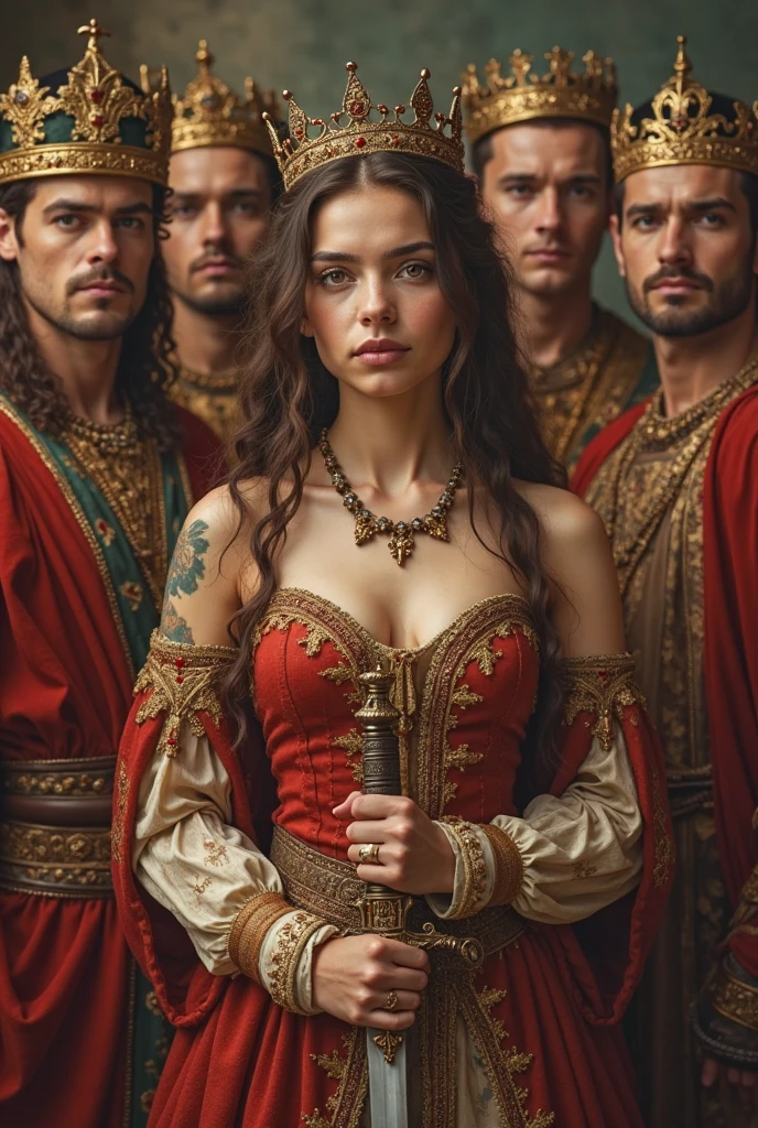 Explore how historical figures from different eras might look if they were infected by the Demonite Virus. Consider figures like Cleopatra, Julius Caesar, or Leonardo da Vinci.