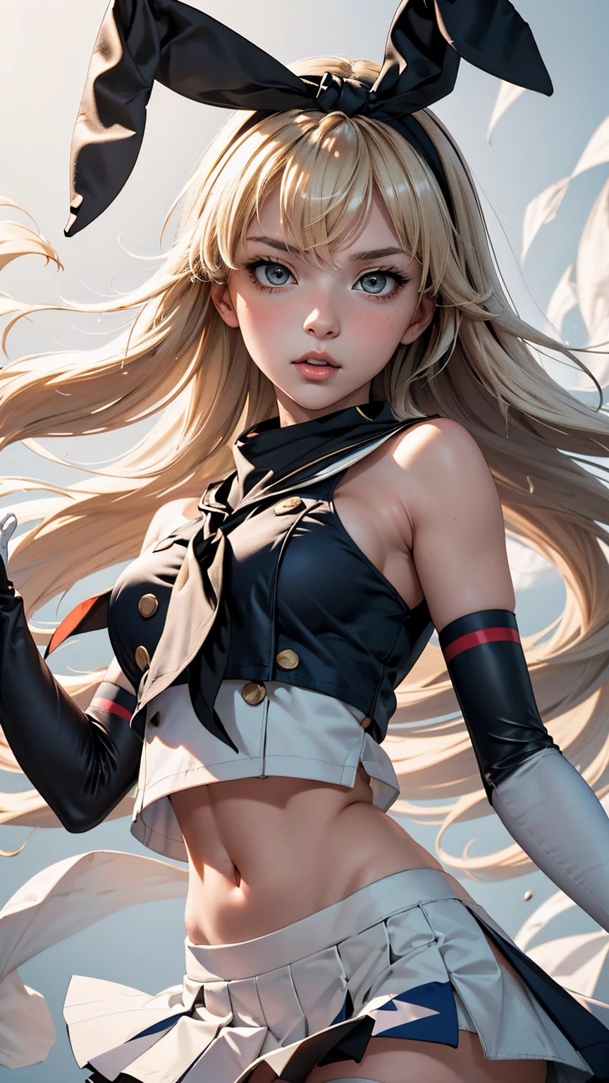 Close up portrait of woman with gun, blonde long hair, baseball cap, small details. female action girl, full body portfolio, in an urban combat zone, gun action, big ass, socks, sneakers, dull bangs, adult woman, belly button, crack, 25 years old,