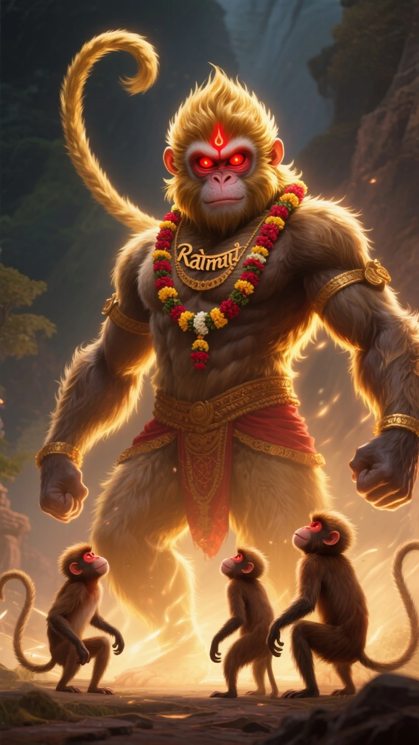 humanoid ((( monkey ))) , ( king ) , (( monkey fur )) , ( sun wukong) wearing a golden crown, sunglasses and ( monk red outfit ) , ( grilling bananas) , ( banana barbicue) , ( grill ) , ( party, monks) , beach , palms -- ar 1:1 --auto --s2