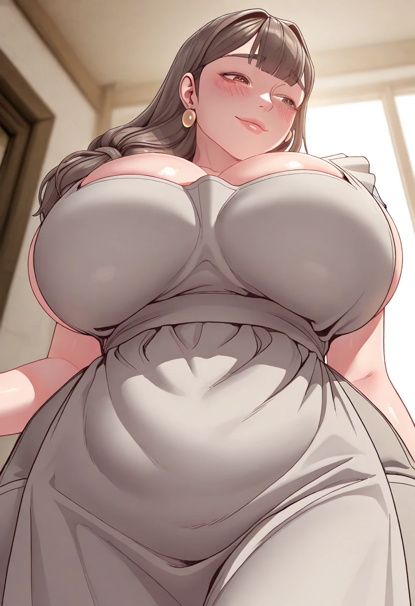 masterpiece, detailed, realistic, Indian woman, (young, ager:1.2), (gigantic breasts:1.8), (bursting breasts:1.5), (lopsided boobs:1.2), (detailed face, beautiful face), (worried expression:1.3), worried, face veil, saree, Indian living room, nipples