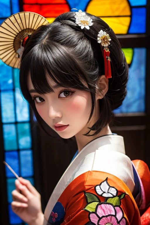 Japan, 1girl,geisha on the background of the temple and sakura, edo dynasty, (Koto:1.4), snow-white skin, bright red shadows, full body,(best quality: 1.0), (ultra high definition: 1.0), (beautiful girl: 1.4), (masterpiece), (photorealistic: 1.3 ), Ultra Detail, (High Skin Detail: 1.2), (Best Quality: 1.0), (Ultra High Definition: 1.0), (Masterpiece), (Photorealistic: 1.3), Super Detail, (High Skin Detail: 1.2), (Best: 1.0), (Super Slim: 1.0), (Delicate face)