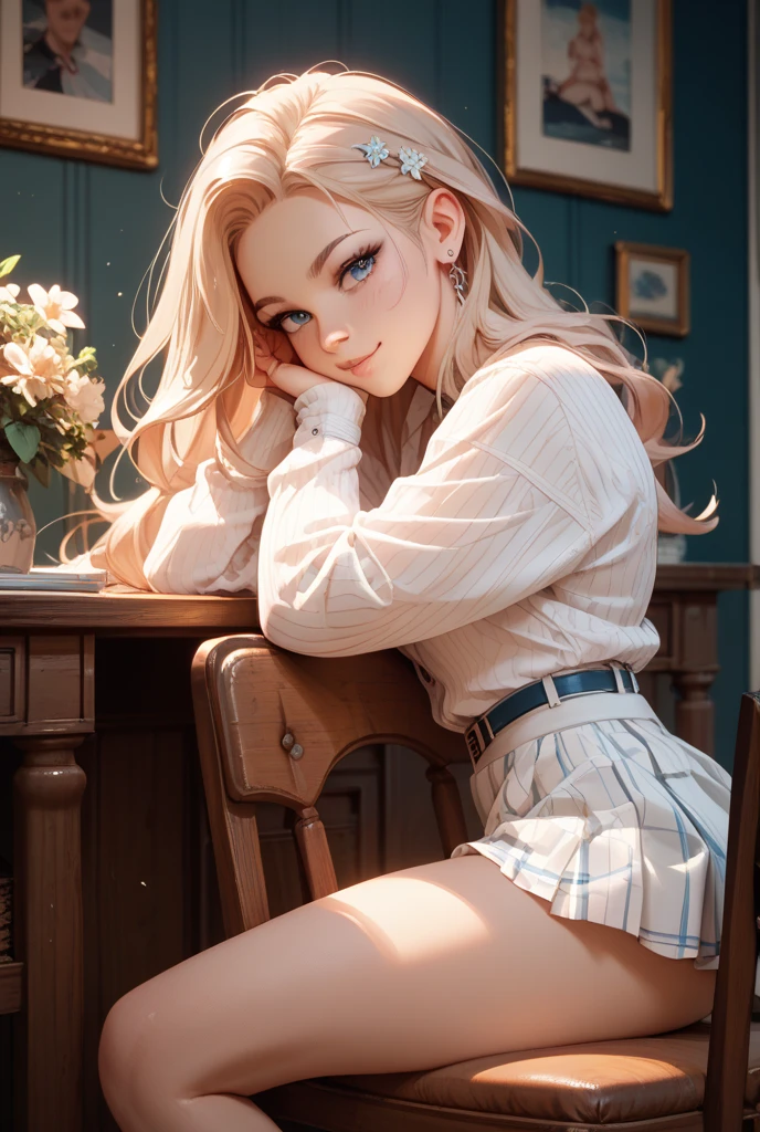 NICE,unparalleled beautiful girl,tteens detailed cute shot, pretty cool and beautiful cute face,super detailed NICE cute face, nice body, beautiful teeth, twintails, (FGO, Arknight, winter , moesode sweater. mini skirt),(erotic, sexy, upper eyes, spread legs), shiny skin,
perfect face, cute and symmetrical face, natural side lighting, movie lighting,
sitting chair,(glare shyly,detailed blush emotional expression of recieved ashamed love prank),(truth feeling),(legwear),1girl,8k,best quality,cg,(unparalleled masterpiece),ultra high res,hyper quality, extremely detailed, (high saturation),full color, super detailed skin, beautiful detailed eyes, extremely detailed face, approaching perfection, smooth, unparalleled best beautiful painting, golden ratio best illustration, various hair style, unparalleled best drawing, show me your best performance, do your best!, (from below), (NICE! show me you what you want to show me!, give me your feeling for me),wonderful amazing cute detailed expression of my sweet girl NICE,good anatomy beautiful face,engagement,
absurdres, absolutely resolution, incredibly absurdres, highres, ultra detailed, official art, unity 8k wallpaper, unparalleled masterpiece best quality story work. realistic cute anime. Lively and realistic characters. lively and detailed Anime.
