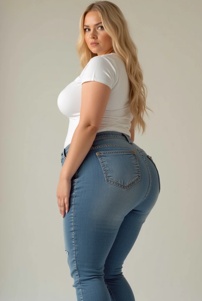 Big fat ass in jeans