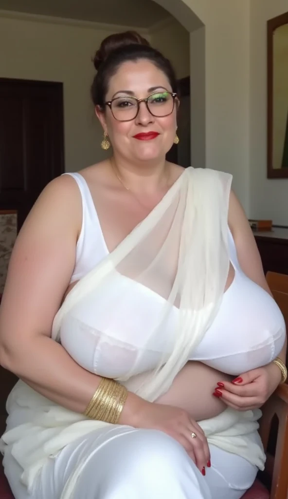 masterpiece, high-level image quality, depth of fields, beautiful mature women, 50 years old, masterpiece, best quality, 16K, hospital, operating room, old woman, interior photo, glad, smiling, standing, looking back, ((looking at viewer)), looking away, long hair, ponytail, black hair, eyes open, (large breasts:1.41), (wrinkles corners eyes:1.32), (nasolabial:1.32), (old skin:1.32), freckled skin, wrinkles skin, pale skin, (old muscles:1.2), plump, {(nurse), ((breast pocket)), ((collared dress)), ((short dress:1.28)), (micro skirt:1.39), (LightBlue dress), ((short sleeves)), ((thighs)), (LightBlue headwear), (special occasion thong panties), (LightBlue sandals), ((stethoscope))}, beauty mark, 65-year-old, old, elderly, japanese, inside, in the hospital, in the sickroom, in the afternoon, real person, ultra realistic photo, nsfw, full body shot, {((panty shot / upskirt))}, from front, front view,
breast bondage tied up bursting,with gigantic , pregnant belly), spread legs beside luxury bed, (luxury crown), (luxury cloak), wear (detailed luxurious hairpin), (detail luxury bra), (detail luxury robe), (detailed underboobs ornament), (detail hips ornament), expensive detailed necklace, golden flower vase on luxury table, luxury parfume bottle, luxury wall ornament, luxury window with golden frame, luxury restaurant, detail luxury golden lamp, luxury candle, beautifull face, pretty face, beautifull eyes, beautifull nose, sexy lips, polished nails, raytracing, beautifull fingers, beautifull hands, sexy belly, sexy body, sexy shoulders, sexy legs, sexy hips, (luxury arm ornament), (luxury bracelet), (luxury ring), (luxury necklace), (4 fingers in 1 hand), full body picture, pretty makeup, perfect anatomy, good lighting, professional photoshoot, full body shoot, ((belly piercing))