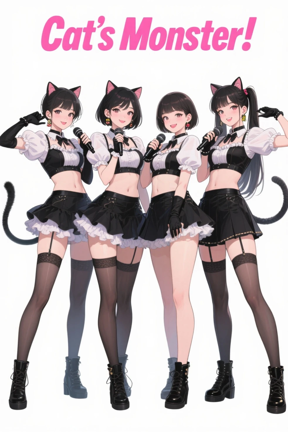 twins sister, hair colors different, hairstyles different, eye colors different, iris colors different, outfit styles different,