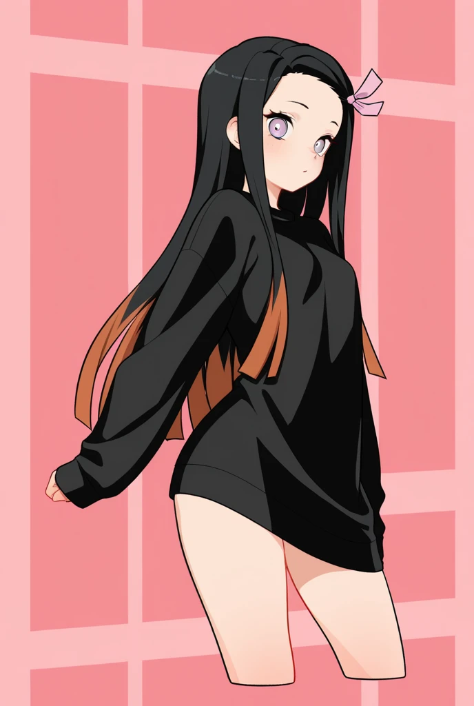 black hair, female, twin drills, solo, smol, pink eyes, massive breasts, very long hair, wear lace bra and massive diaper, masterpiece, ultra high quality