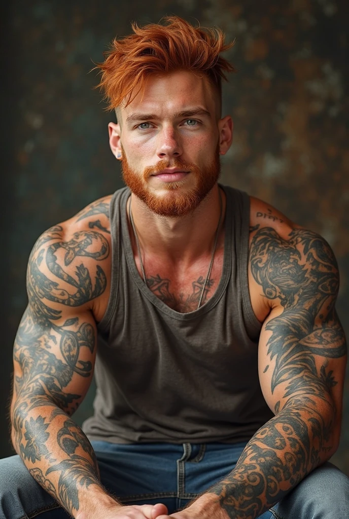 Tattoo, tattooed, tribal black tattoo
