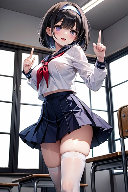 I'm a girl in a high school uniform。shorth hair、Bouncing hair、A big smile、Brilliant sister、馬鹿げている程無茶苦茶かわいい、