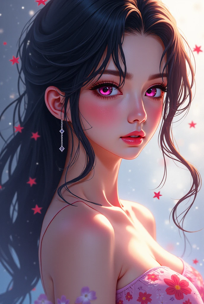 1girl, beautiful face, ((white eyes)), sexy pose, Red moon in the background, stars, space, (lightroom:1.13), soft light, (natural skin texture:1.2), (hyperrealism:1.2), sharp focus, focused,[[realistic]]