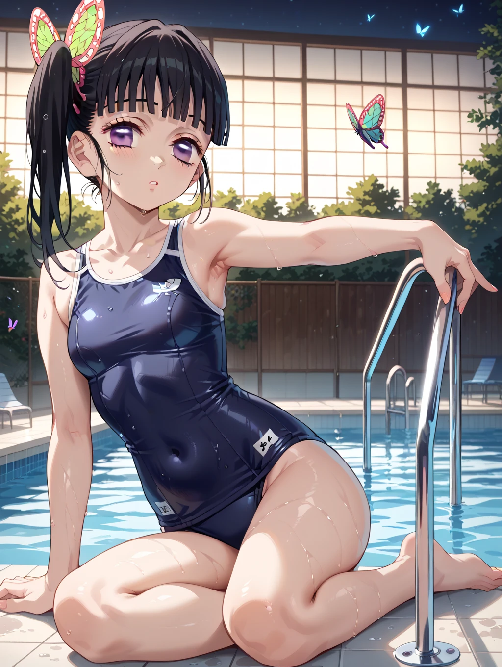 NSFW:1.6,(Magazine Cover、Small breasts、slender、Sex:1.8)、((From below:1.2))、(Squat down and show off your crotch)、(Dynamic pose:1.1), pretty girl, Highest quality、超High resolution、High resolution、Extremely detailed CG、8k unit wallpaper、、Beautiful attention to detail、(((Girl,(School Swimsuit:1.4),,, masterpiece, Highest quality)))、(Wet body:1.4)、(Shiny body,:1.6)、 blush, Sweat,Embarrassing、(Expressions of joy:1.5)、(Exposed nipples)、red blush、shy、Skirt flip