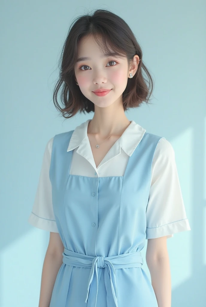 (masterpiece, Highest quality:1.2), Fluffy long hair,11 years old, alone, One girl, Nene Kasaki々, smile, View your viewers, put your hands in your hair, , Seraphim, skirt