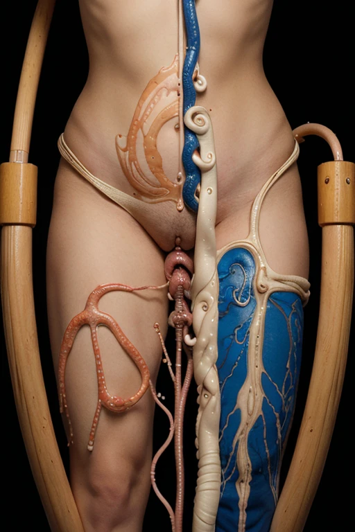 Close-up of female genital organs