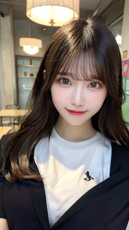 table top, highest quality, shape, Super detailed, finely, High resolution, 8k wallpaper, 完璧なダイナミックな構shape, beautiful and detailed eyes, luxury mink coat(long sleeve dresium hair, small breasts, natural color lip, random sexy pose,smile,big city、20 year old girl、midnight、beautiful and detailed face、perfect and beautiful face,Big eyes、real photos(best image quality)、Photographed from below the knee upwards