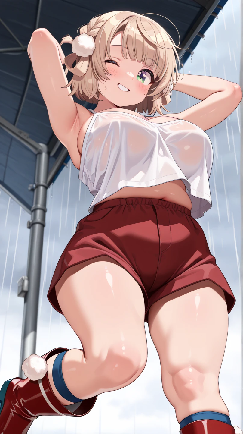 ((best quality)), ochako, wet, animated, grosse poitrine