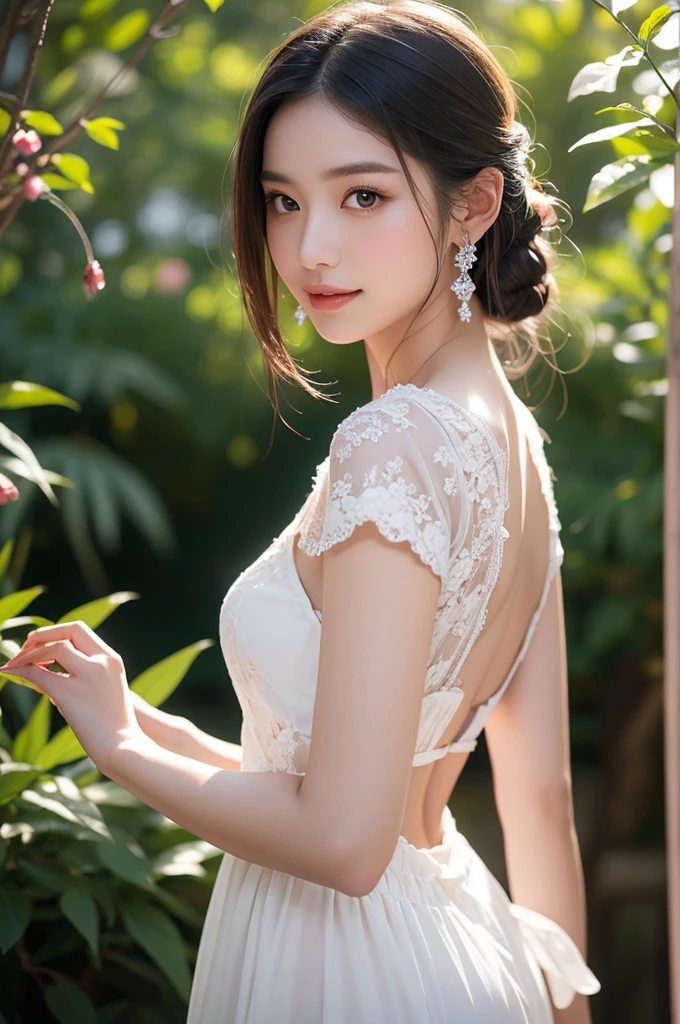 (masterpiece), (extremely difficult:1.3), (realistic), photo of a girl, most beautiful in the world, (transparent negligee), upper body, outdoors, distant castle, professional photography stunning woman detailed, sharp focus, dramatic, award winning, cinematic lighting, volumetrics dtx, (film grain, blurred background, blurred foreground, bokeh, depth of field, sunset, motion blur:1.3), 4k, 8k, hd, hdrthere is a cat that is устанавливая on the ground, картина Хизер Хадсон, Реддит, Реализм, having fun на солнце, он очень расслаблен, она лежит на спине, на солнце, Отдых в тяжелый день, счастливый мудрый. у него упругий живот, устанавливая, принимаю дерзкую позу, игривая поза, расслабляюсь после тяжелого дня