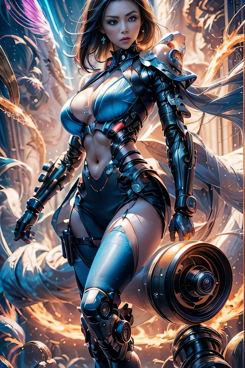 NSFW beauty　mechs　realisitic　The bikini　punk
