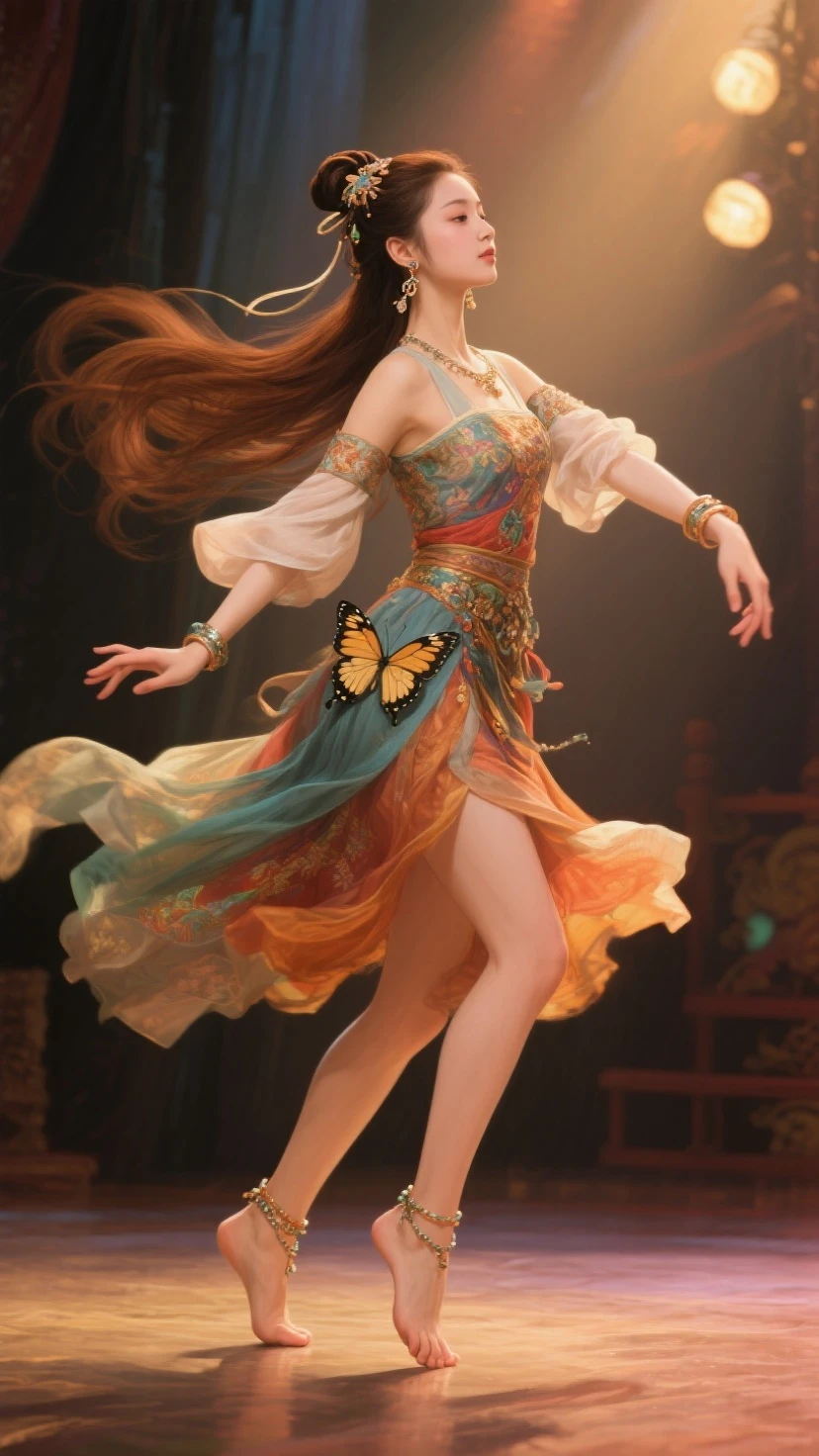 (masterpiece, Highest quality, Highest quality, Official Art, beautifully、aesthetic:1.2), (One girl:1.3), (Fractal Art:1.3),