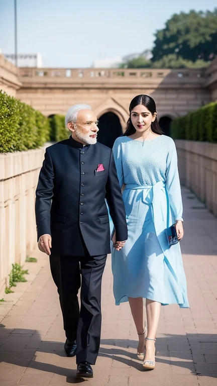 queen 👑 with modi ji
