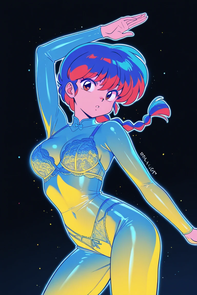 anime style,artistic, masterpiece,best quality,ssuper detailed,super fine illustration, highly detailed, dynamic angle, beautiful detailed, 8k,detailed background, On a summer afternoon, in a recording music studio, BREAK a female musician is singing . She is wearing a white T-shirt with a graffiti art-style cat illustration.Break very short hair,flat chest,black hair,red-eyes,(full-face brasched:1.3),perfect hands,perfect fingers,Tsurime,(thick eyebrows:1.3),Break holding microphone,put on headset,pov,from front,smile,perfect legs,cool,cat years,cat pose,(LoRA:0.7)