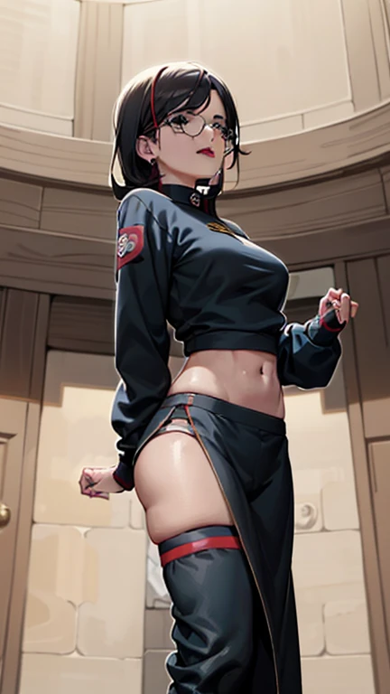 , , 1girl, Azula, avatar, top knot, perky breasts,, erect nipples,fishnet stockings, graffiti, dark alley setting, slutty, pussy, fishnet top,topless, choker, cropped latex jacket, condom belt, used condoms, condoms, cum,, prostitute, seductive, , score_9, score_8_up, score_7_up, score_6_up, score_5_up, score_4_up,