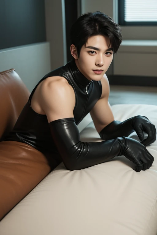 (queer male, looking at viewer, empty background, human chess, white king is checkmated and will be castrated, beautiful eyes, male ballet tights, male crotch bulge, buttocks, impending castration:1.5)