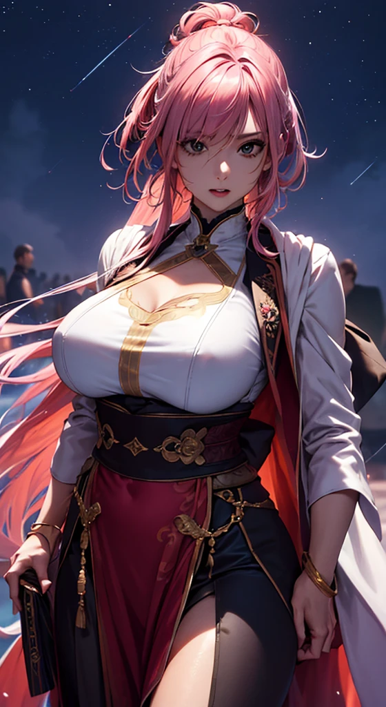 (nsfw), Extreme Detail, Perfection, Aerial Photograph, Captured from Above like a Work of Art, Anime Girl Wielding an Ice and Snow Sword, Her Pink Hair and Long Purple Skirt Contrasting Stunningly, Ayaka from Genshin Impact, Gazing Intently into the Distance, Leading the Way to the Fantastical World of Genshin, Illuminated by the Soft Glow of the Setting Sun.
This image is an exquisite, highly detailed and explicit (nsfw) depiction of the captivating Anime girl, Ayaka Genshin, as she stands in a breathtaking aerial landscape. Her hair
