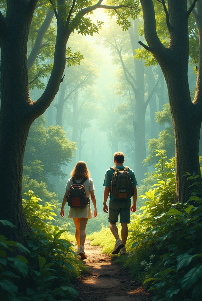 Real forest trail