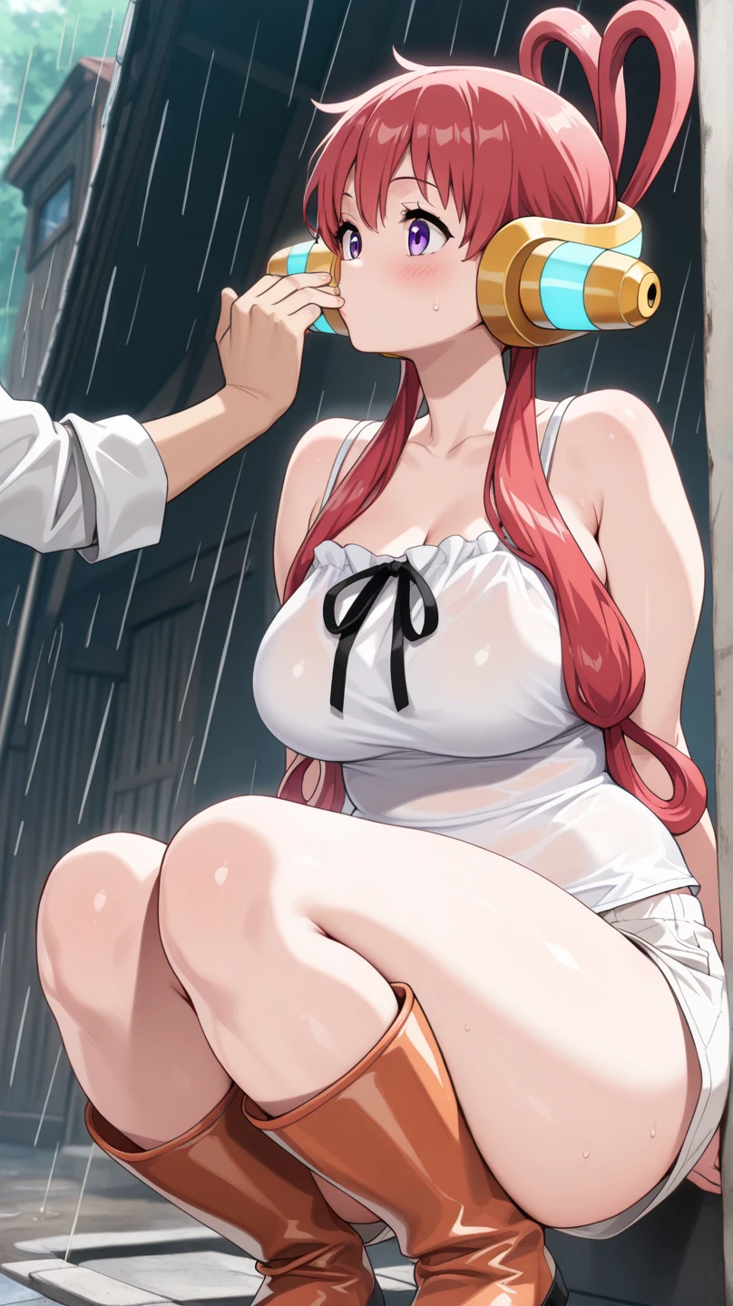 (masterpiece, Highest quality:1.2), alone, One girl, 幼いchildのゴールドシップ, pillbox hat,、White blouse、、blazer、Pleated skirt、Knee-high socks、Horse tail,、grassland、Nature、blush、Close your eyes and scream、Muddy liquid all over the body、Big Breasts、Nipples are visible、Clothes are see-through、Open your legs、Leg spread、、Kindergarteners、、6 years old、、の小さな体、Tentacles touching pussy、White viscous liquid、A lot of love juice、Get by a large amount of tentacles、Put tentacles in your、A large number of tentacles wrap around the body、Tentacle insertion into、Tentacles and sexual activity、Tentacles and sex、Tentacles get inside clothes、Inserting a tentacle into the vagina、Sweat、Massive 、Vaginal 、orgasm、Cramp、Masturbation、masturbation behavior、From the side、Twin tails