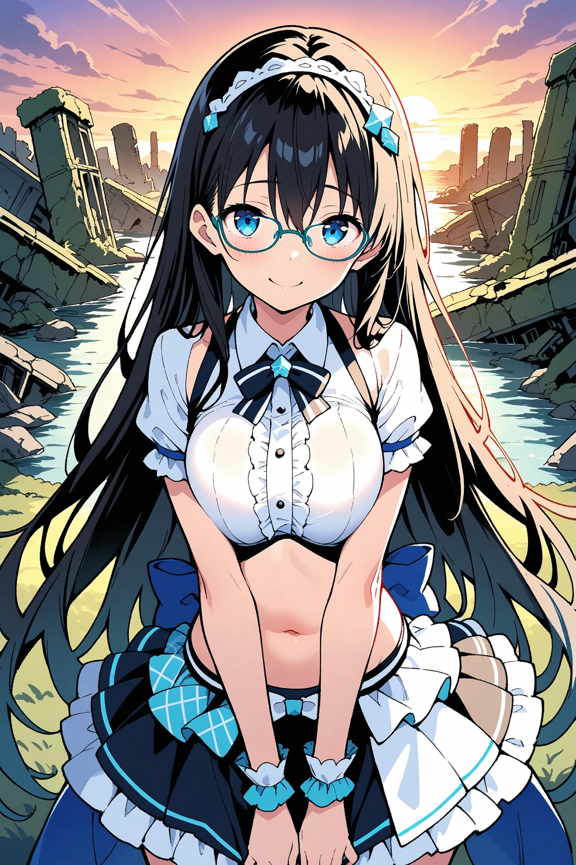 (8k、Highest quality、Highest quality、masterpiece)、Detailed face、((upon))、Black Hair、Long Hair、Twin tails、Grey Eyes、Wicked Smile、((Grin))、Small breasts、((Seraphim))、((White panties))、White socks、loafers、((I had already finished))、turn around、Shoot in the back、Jim's warehouse、(Being hugged from behind by a muscular black man:1.5)