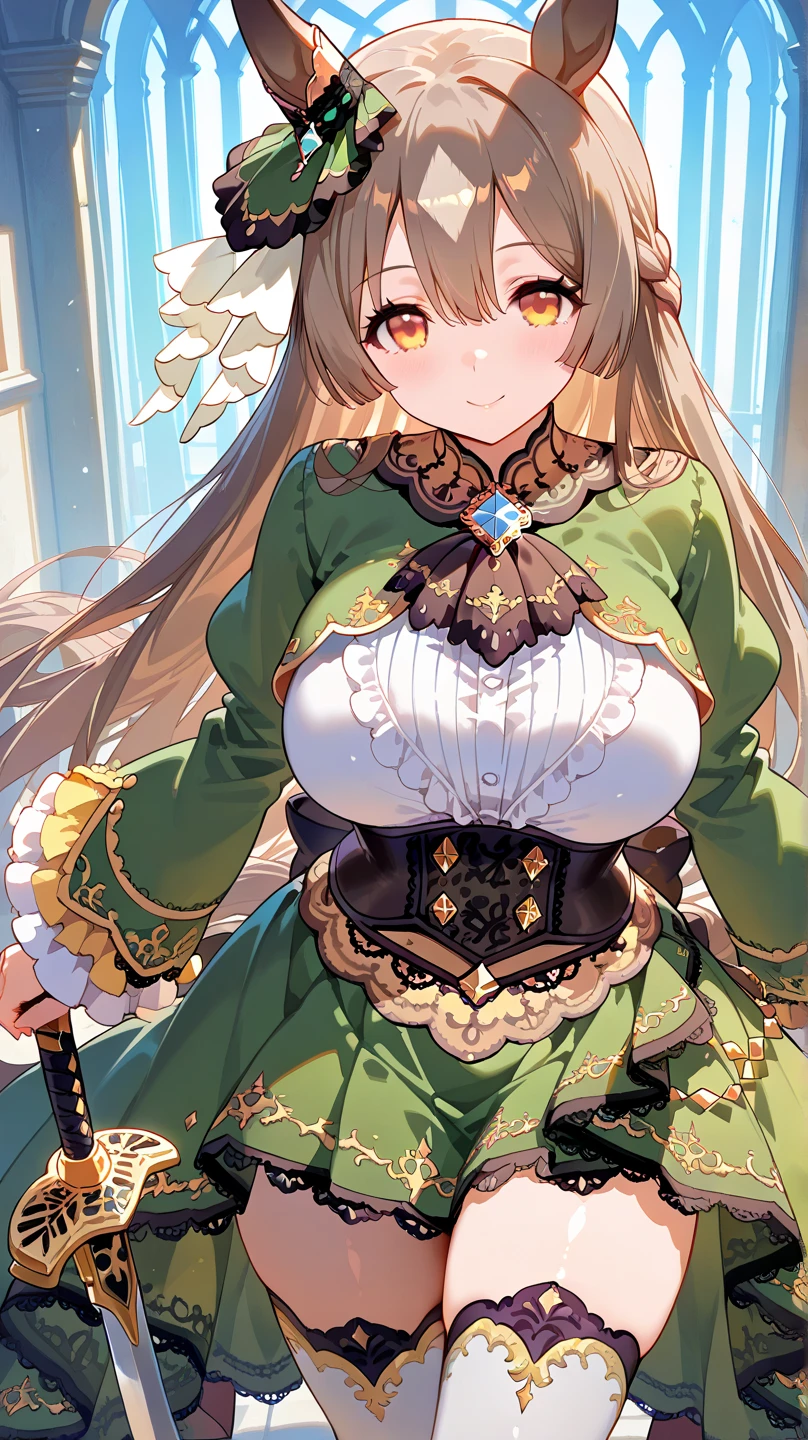 ((anime artstyle)),(Masterpiece),(Best Quality), (Super Detail),((Very Delicate and Beautiful)),(((Solo))),((full body portrait)),((1 princess in gorgeous princess rococo ballgown with voluminous full length hoop skirt)),((crinoline)),Long train,(((standing in garden))),(gorgeous gemstone jewelry),detailed face and eyes,jewel-like eyes,((large amount of straight hair,extremely voluminous Hair,Very Long Straight Hair)),((gigantic tits,Long tits)),cleavage,extremely gorgeousfull hair ornament,((bling-bling extremely gorgeousfull jeweled tiara)),((Dynamic Angle)),Looking at viewer,,flowers,flower petals flowing,((gorgeous princess rococo ballgown with voluminous full length hoop skirt))