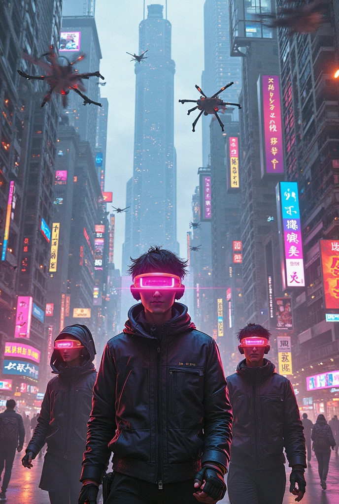 Futuristic,sci-fy,cyber-punk,Picture,High-tech clothing,neonlight,All smoking,Prosthesis,photorealestic