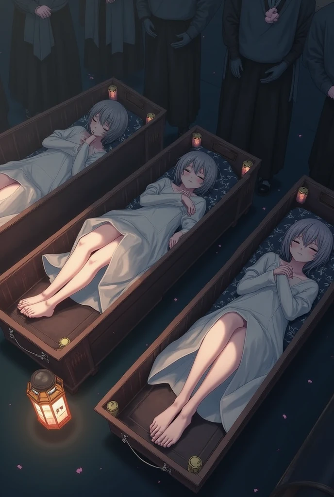 6+ girls, pile of corpse, closed eyes, perfect anatomy, precure