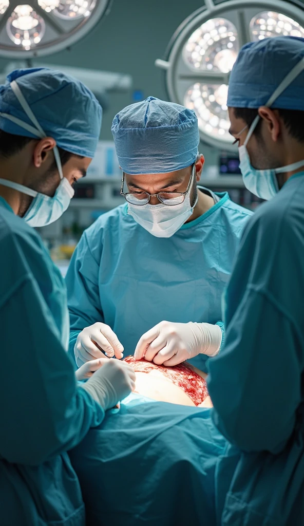 Doctor in an operation 

