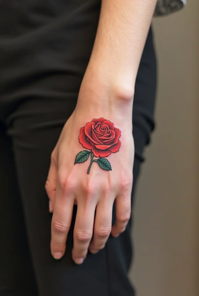 A Rose tattoo on hand decorated with designs and butterfly with the word 26/09/1995 Libra girl 