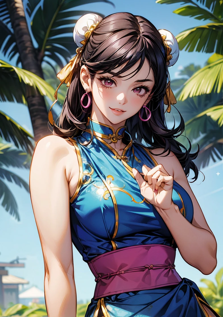 Sexy beauty holding gold coins