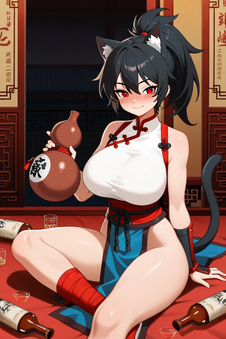 Extraordinary Beauty、Attractive style、black haired、bob、Big eyes、Double eyelids、smile on face、tongue out、During a break from work、With friends、Frolicking figure、fair complexion、Giant tits、Sexy clothes、Cuteness、 --auto