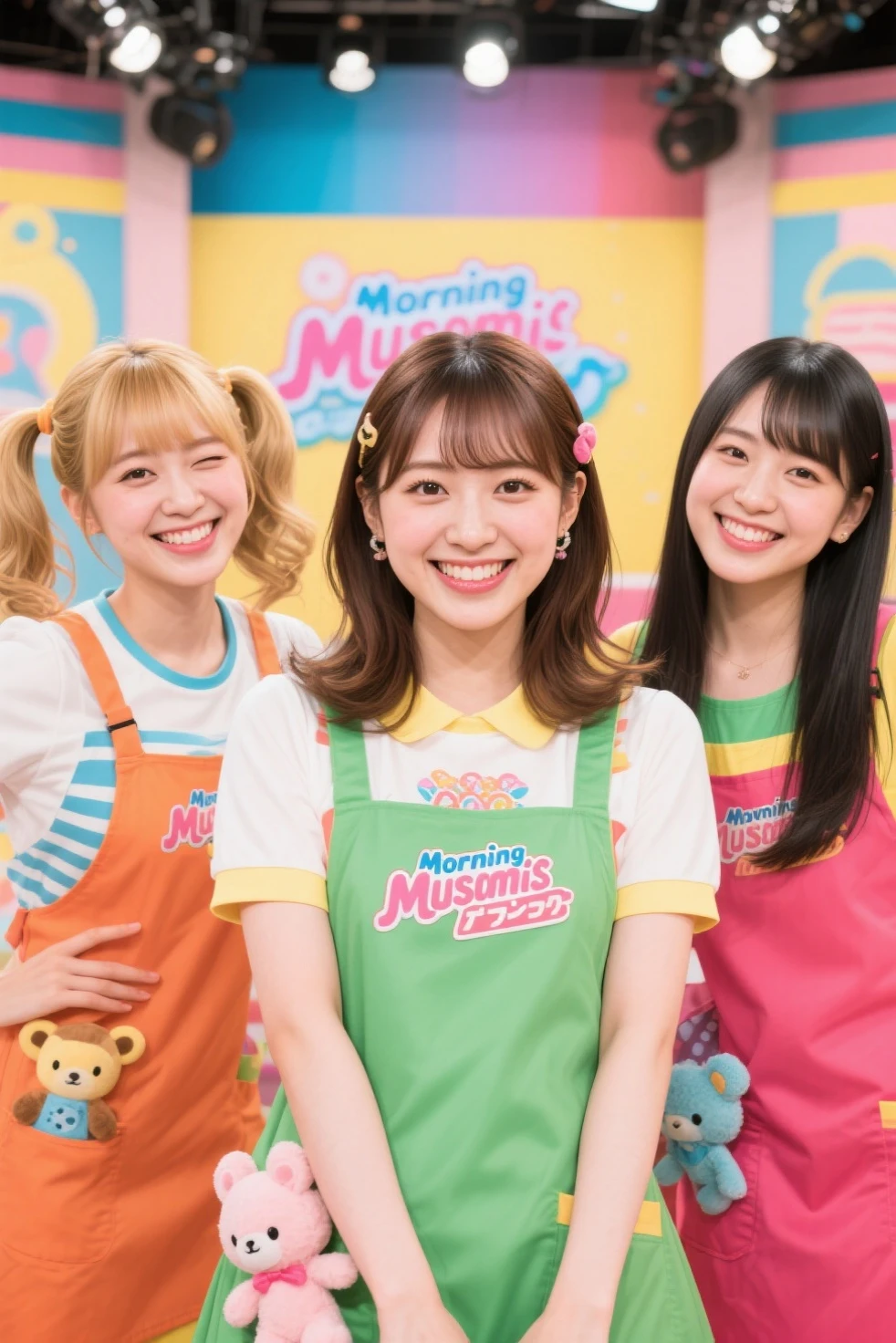 Multi color hair Icon、4x4 icon、For August, sailor、Twin-tailed、kawaii、held adult coloring books, jk, seifuku