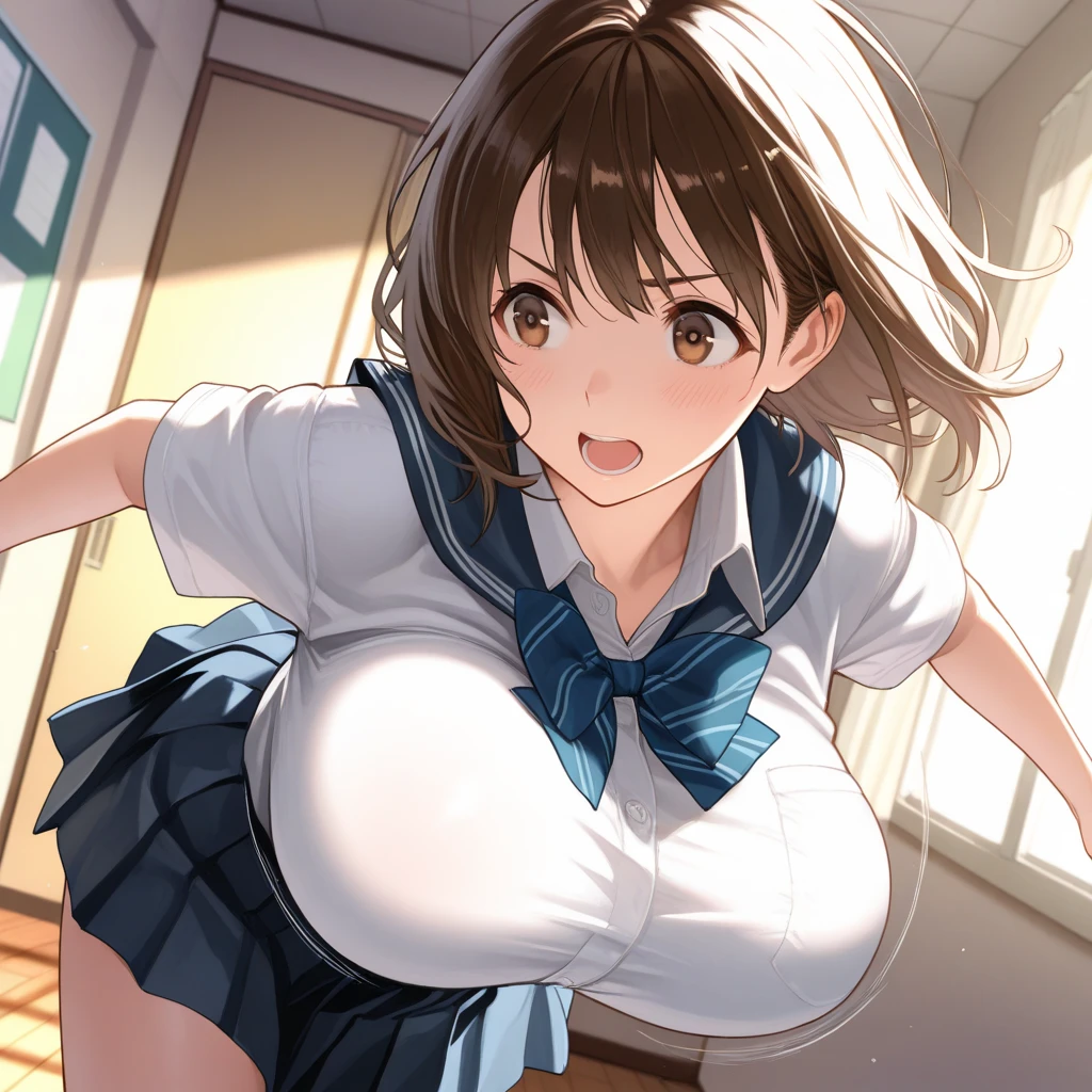 ((Close、16k、highest quality、High detail、Rich skin detail, Browsing Caution,、Huge breasts、office lady))、(((((ohogao、Sexual intercourse with multiple men、Surr○unded by several men、Surr○unded by multiple dicks、Bukkake)))))、Sweat、Wet、((Hands behind head、Both armpits))、((((Sw○llen nipples))))、Spreading her legs、((White bodysuit、Pink ruffled skirt、Blue Striped Panties、headset))、((Brown Hair))、(((Forehead、Asymmetrical bangs、Parted bangs、Bobcut、Idol)))、((blush))、(Wide Hips)、((((Embarrassing、surprised))))、Are crying、:○、((P○○lside))