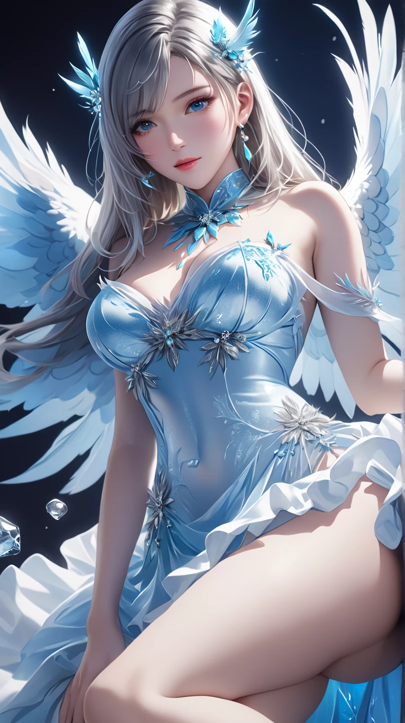 Masterpiece, superior quality, 4K UHD,
one beautiful woman, Rebecca Bluegarden, Edens Zero,
super detailed, fitted dress, (flirtatious expression),
(super cute face), (angelic countenance), (incredibly beautiful eyes), (luminous gazes), full body, flowing luminescent hair,
super sexy hairdo, delicate and perfect hands,
perfect anatomy, seductive pose, thin, elegant face,
ultra-detailed features, cinematic lighting, alluring beauty,
sexy stare, pretty background of stars.