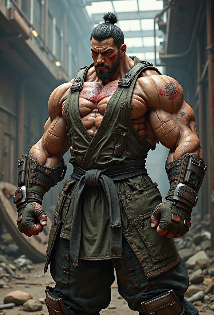 Bloody、Bloody、Top image quality、​masterpiece、8K、kook、Strongest、Atrocious、The Monster、Murderous ghosts、Force、wrestler、Musculoskeletal augmentation々、musculature、fear face、Ultra-obesity、chubby、fatness