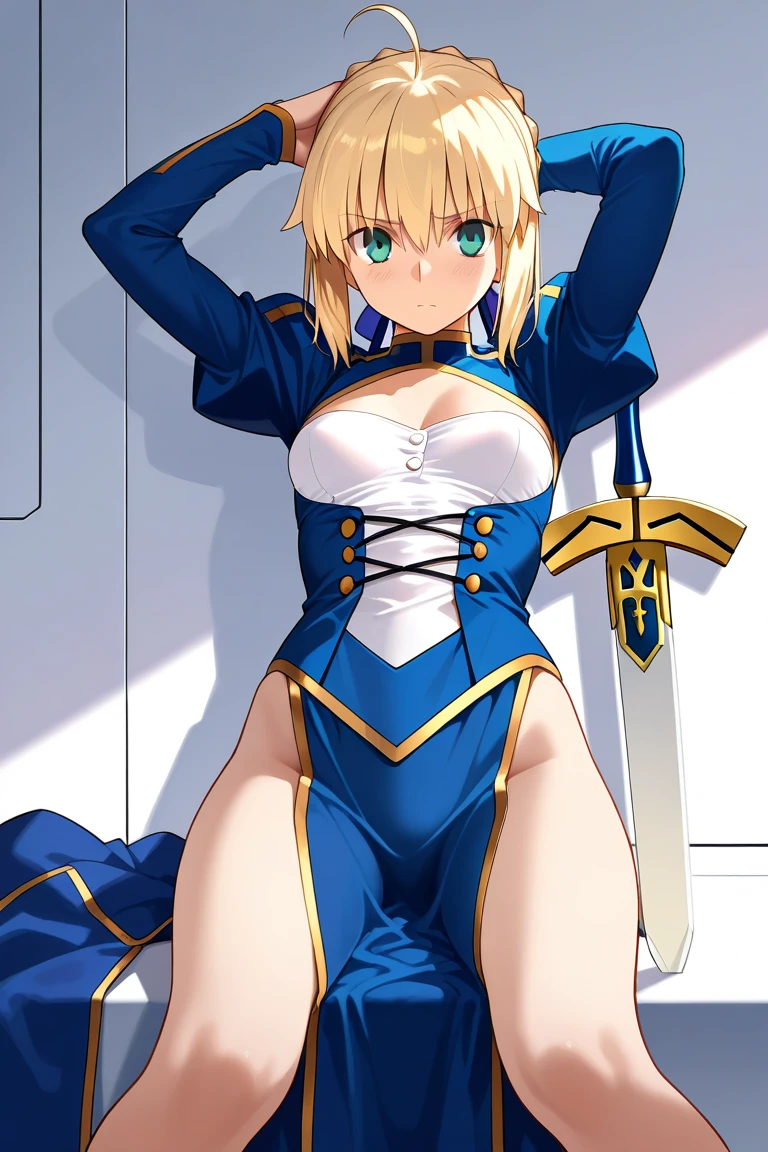 8k, Location search, Best Quality, big breasts, tits, shiny skin, Masterpiece, Torn clothes, wet, sweat all over the body, blood stains on clothes, white panties, kicking, in a desert at a sunset, high resolution.