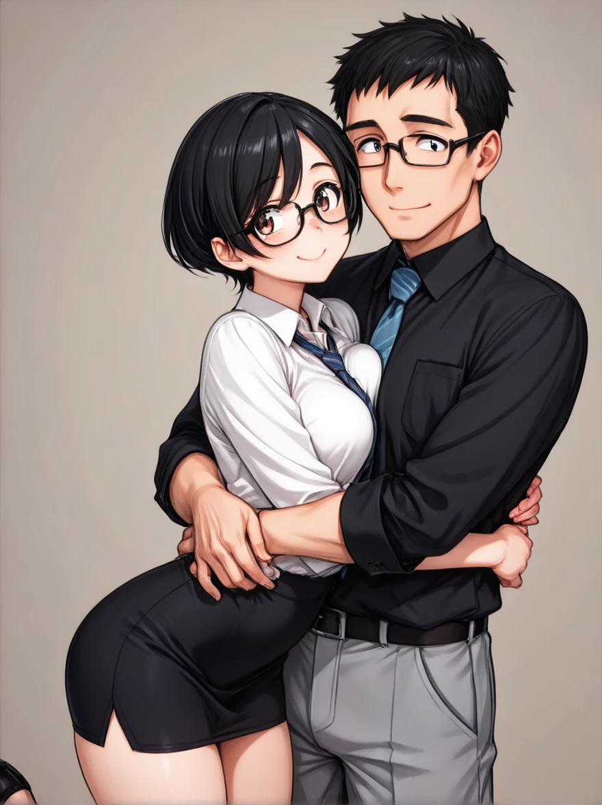 ((super high quality,))((Ultra-high resolution,))(16K,)(super masterpiece,)((Ultra HD ,))(Detailed shading,)(Midnight bedroom,)One sexy mother,One young boy,A boy hugs me from the side,(Put your mouth on the nipple,)((popped Tight collar White shirts,))Folded sleeves,Unbutton the third button,(The lower half is only underwear,)Open your legs a little,Glasses,blush,Ahegao,necklace,wedding ring,Sweaty,Love juice,