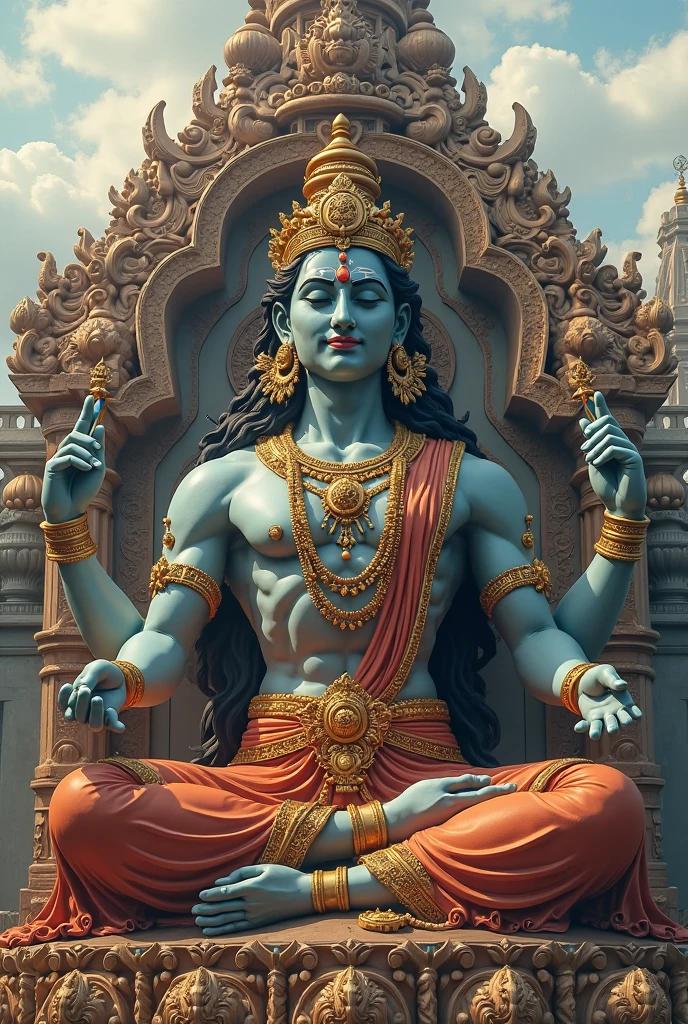 (hindu deity shiva,shiva wearing ornaments,shiva wearing dried stone ornaments,shiva holding trident,shiva with elaeocarpus ganitrus fruit stones ornaments,detailed shiva portrait,intricate ornate shiva,highly detailed shiva,photorealistic shiva,best quality,8k,highres,masterpiece:1.2,ultra-detailed,realistic,photorealistic:1.37,HDR,UHD,studio lighting,ultra-fine painting,sharp focus,physically-based rendering,extreme detail description,professional,vivid colors,bokeh)