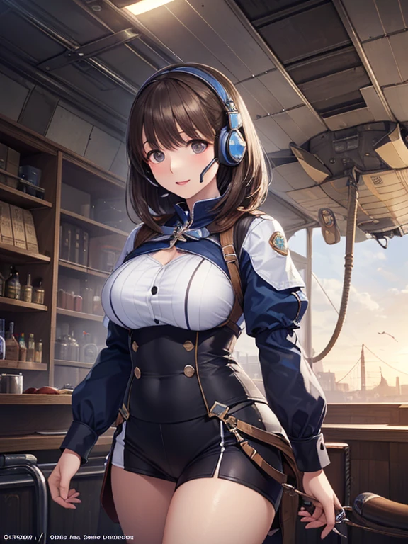 masterpiece, best quality, ultra-detailed, illustration, (1girl), young, cute, freckles, beautiful detailed eyes, looking down, looking down at her cheast, (shocked facial expression), mouth open, raised eyebrows, (upper body focus), messy hair, shy, livingroom in the background, plump lips, oversized breasts, (huge breasts), breast expansion, cleavage, wearing tight cclothes --auto --s2