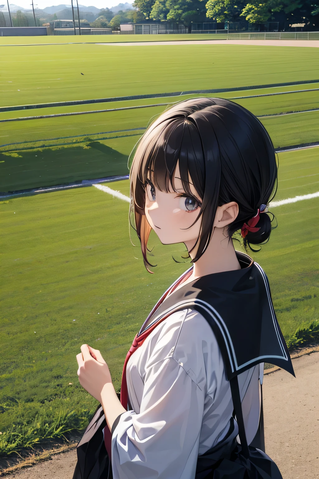 (background only:1.5),(no person:1.5),Japanese school field