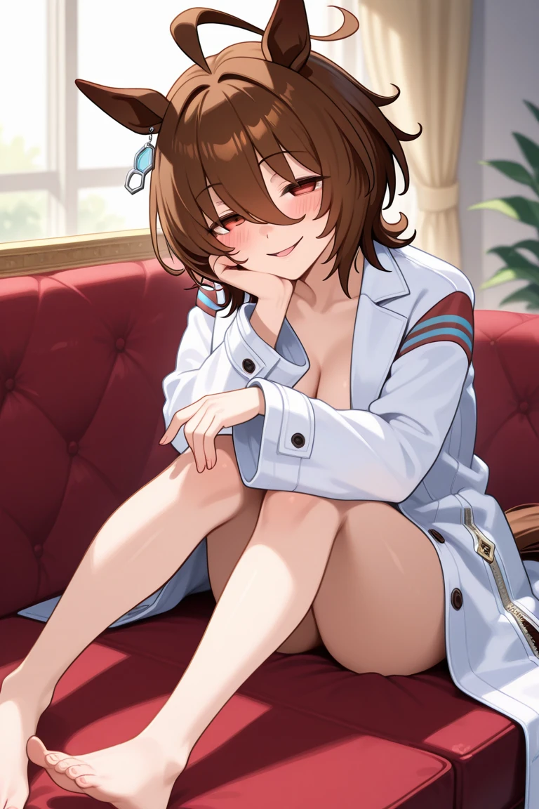 Mirai Kasuga (Idol Master), (highest quality, 8k, masterpiece, Very detailed:1.4), (Lens flare, Particles of light, Shine), Big Breasts, smile, Open your mouth, masterpiece, highest quality, Very detailed, High resolution, Very detailedなCG, masterpiece, Official Art, From below, Heterosexual, cute,((Completely naked)), ((Browsing Caution)), Perfect body,sexy,  (Spread your legs), hold own thighs, Please stretch your legs and rest..........., Sleep on your back, (Embarrassing:1.1), (blush:1.2), (orgasm:1.4), Open your mouth, (shout:1.1), (Move a row:1.1), Sweat, Heavy breathing, Expansion Division,  penis, Sex, Sex with men, {{Amazon Location}}, night,On the sofa, Bedroom, White sheets, pillow, 